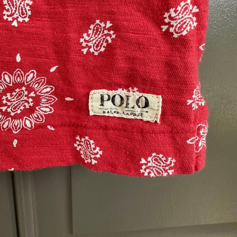 Polo Ralph Lauren Bandanna Print Cotton Polo 5 - Picture 3 of 4